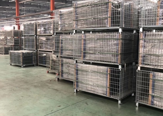 Fil Q195 Mesh Storage Containers For Warehouse pliable de 1200X1000X890MM
