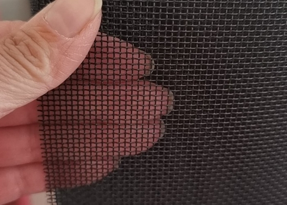 18x16 écran en aluminium Mesh Roll Black Coated d'insecte de la maille 0.28mm